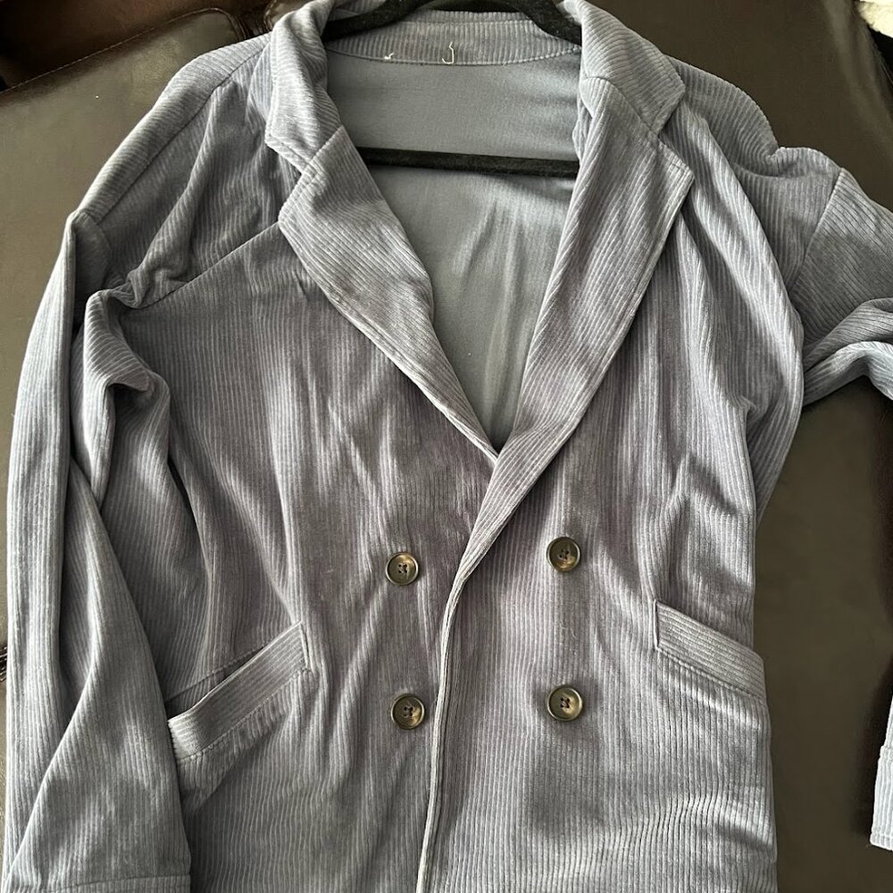 Knit Corduroy Redford Blazer Indigo